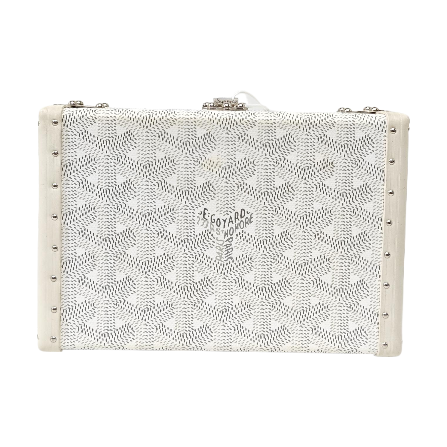 Coated Canvas Shoulder Bag White