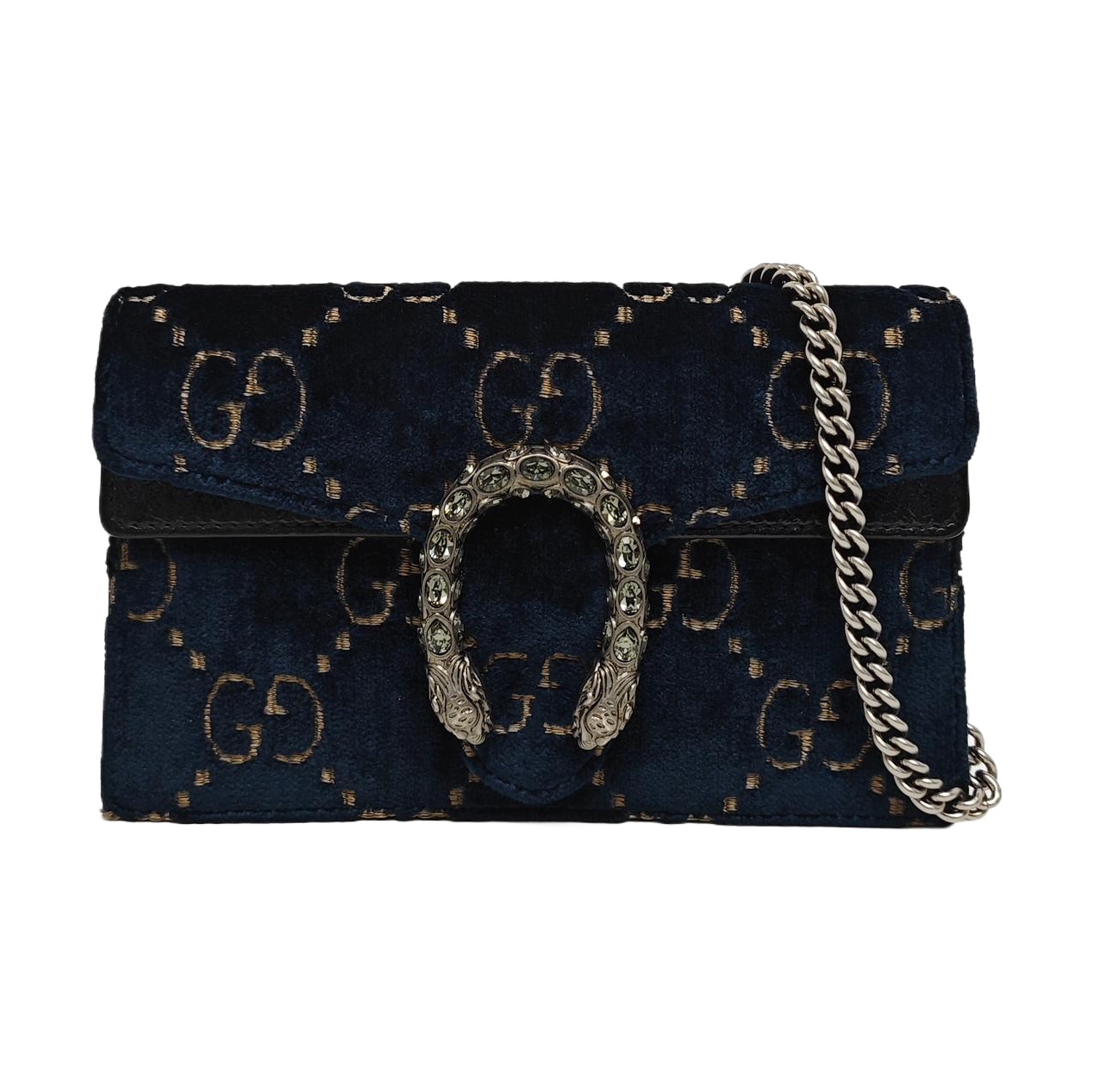 Dionysus Super Mini Monogram Velvet Green