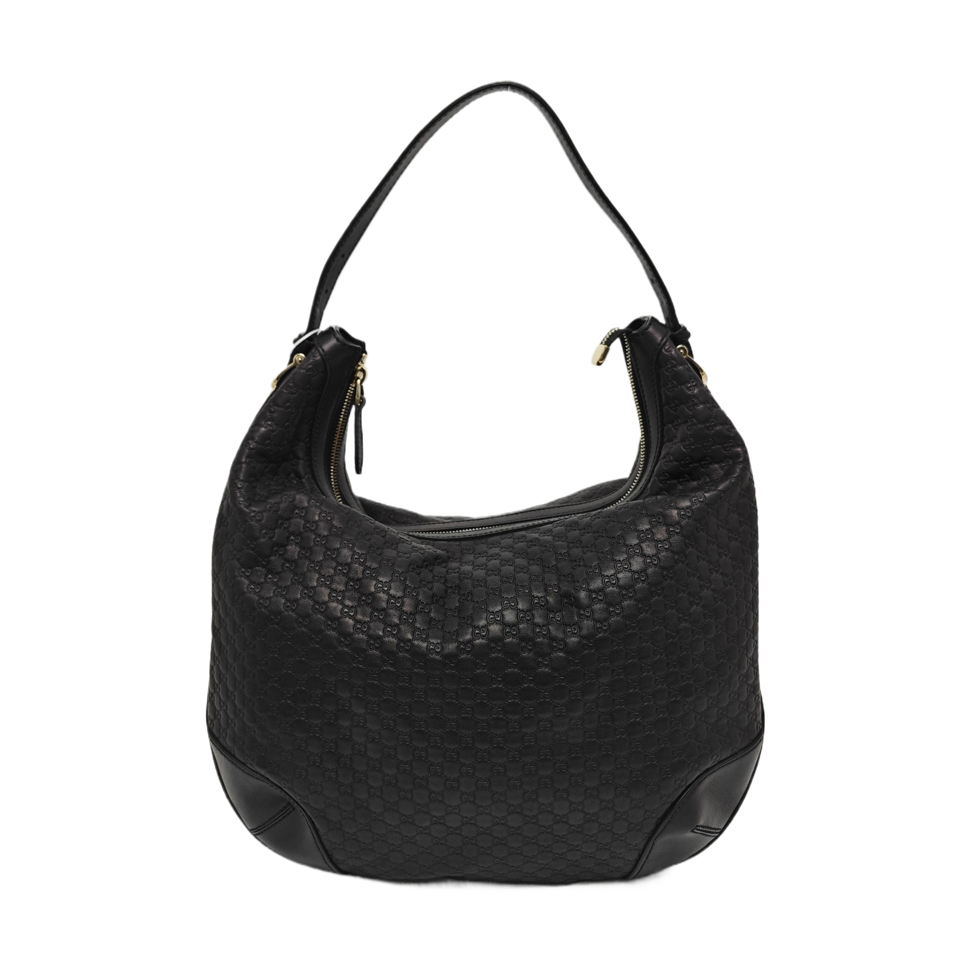 Monogram Calfskin Top Handle Bag Black