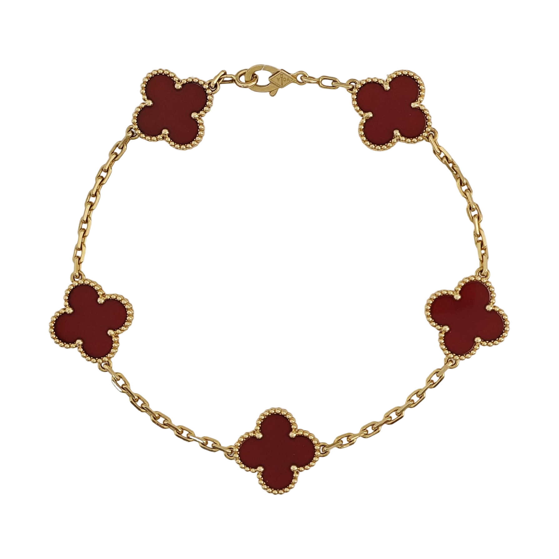 Vintage Alhambra 18k Gold Bracelet