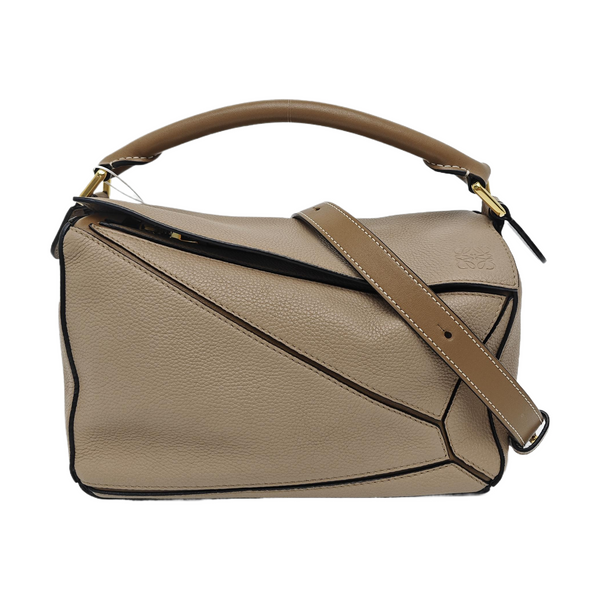 Puzzle Small Calfskin Beige