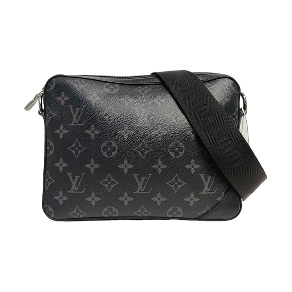 TRIO Monogram Coated Canvas Gray