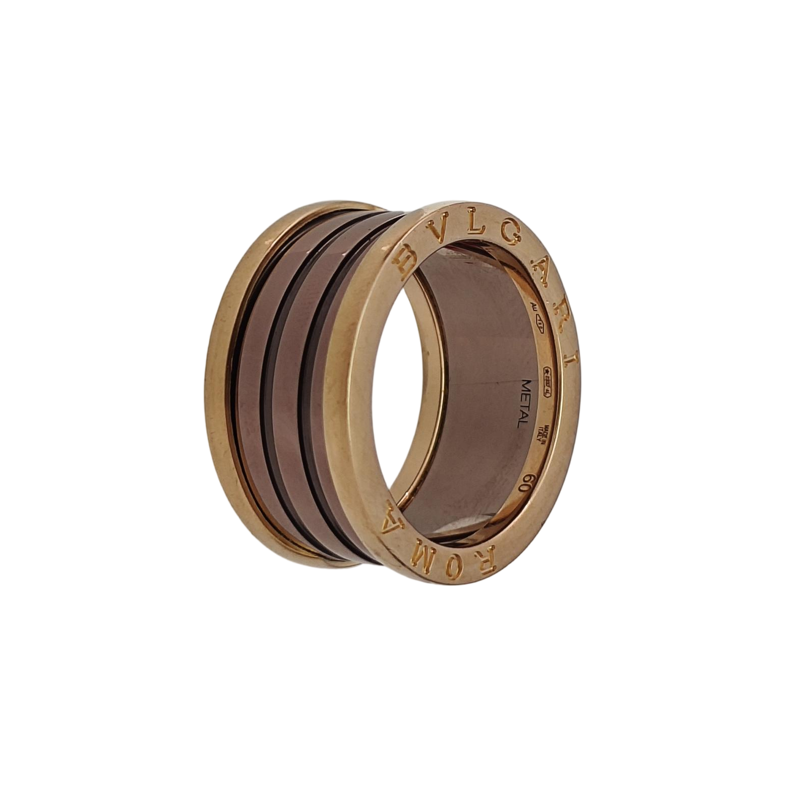 B.ZERO1 18k Rose Gold Ring EU 60