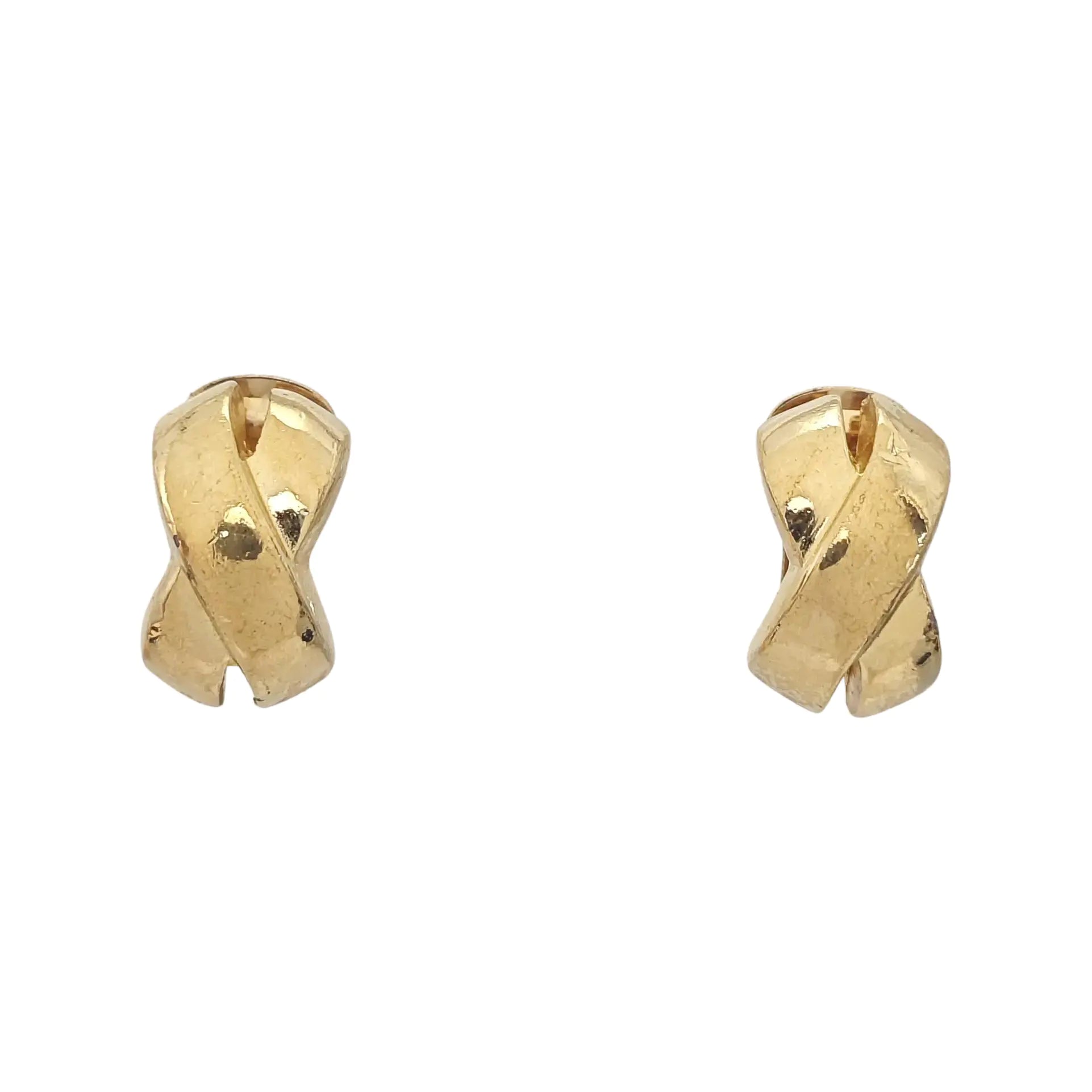 Metal Gold Clip On Earrings