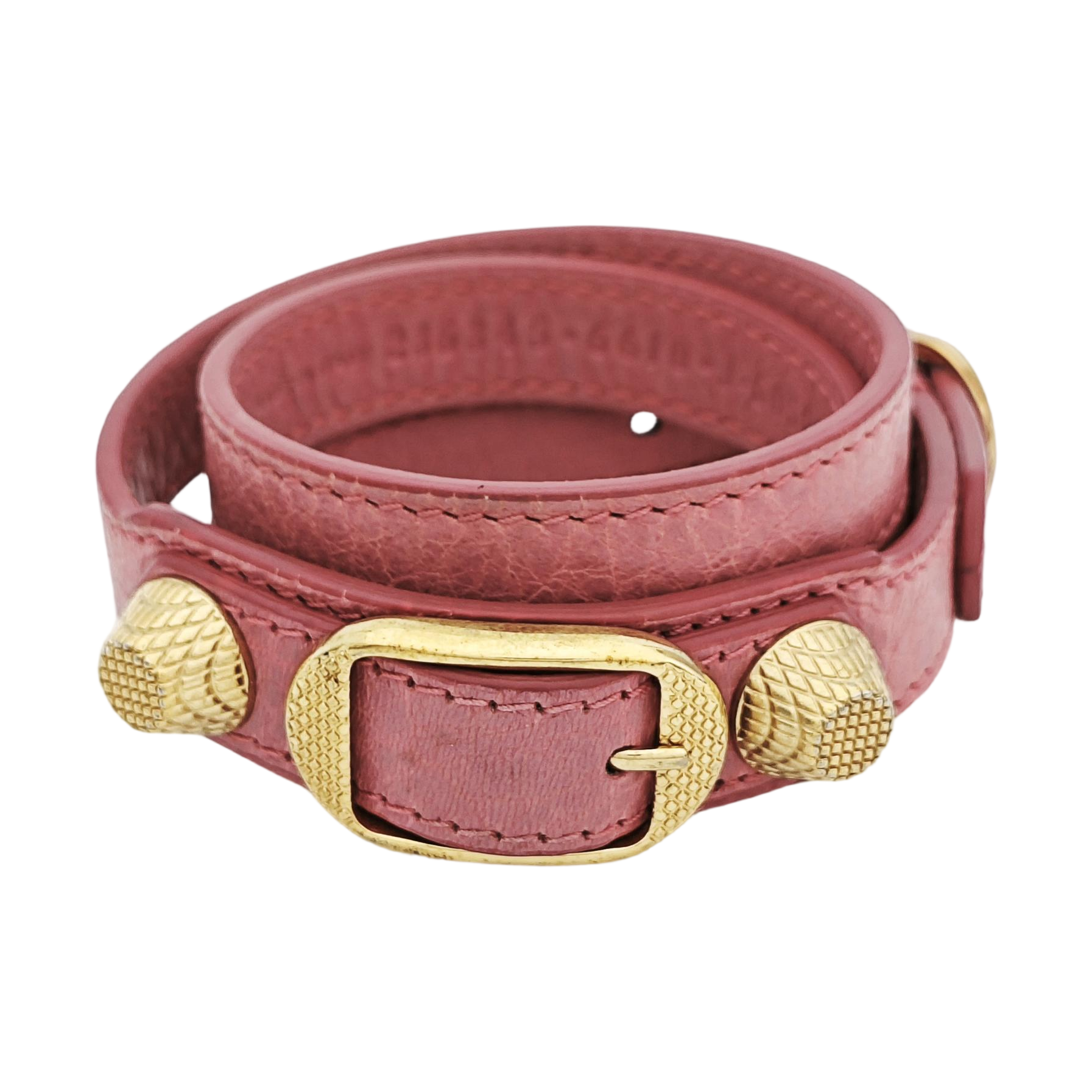 Leather Pink Bracelet