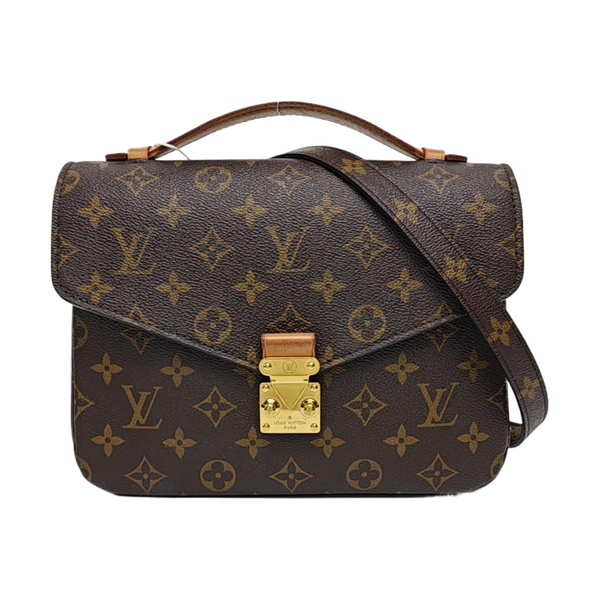 MÉTIS MM Monogram Coated Canvas Brown