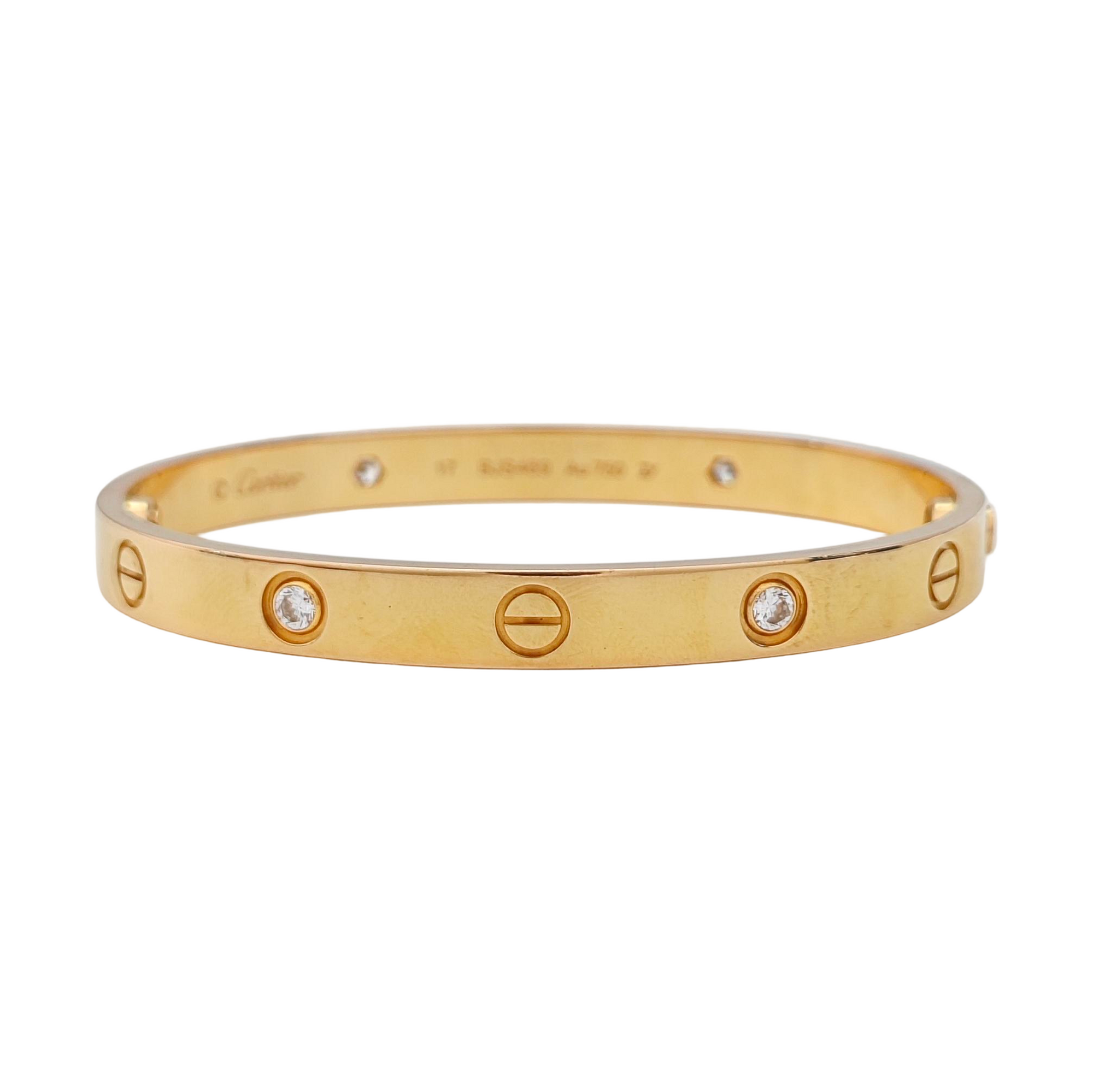 LOVE 18k Rose Gold Bangle