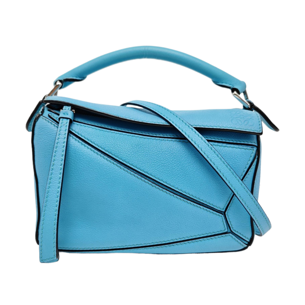 Puzzle Mini Calfskin Blue
