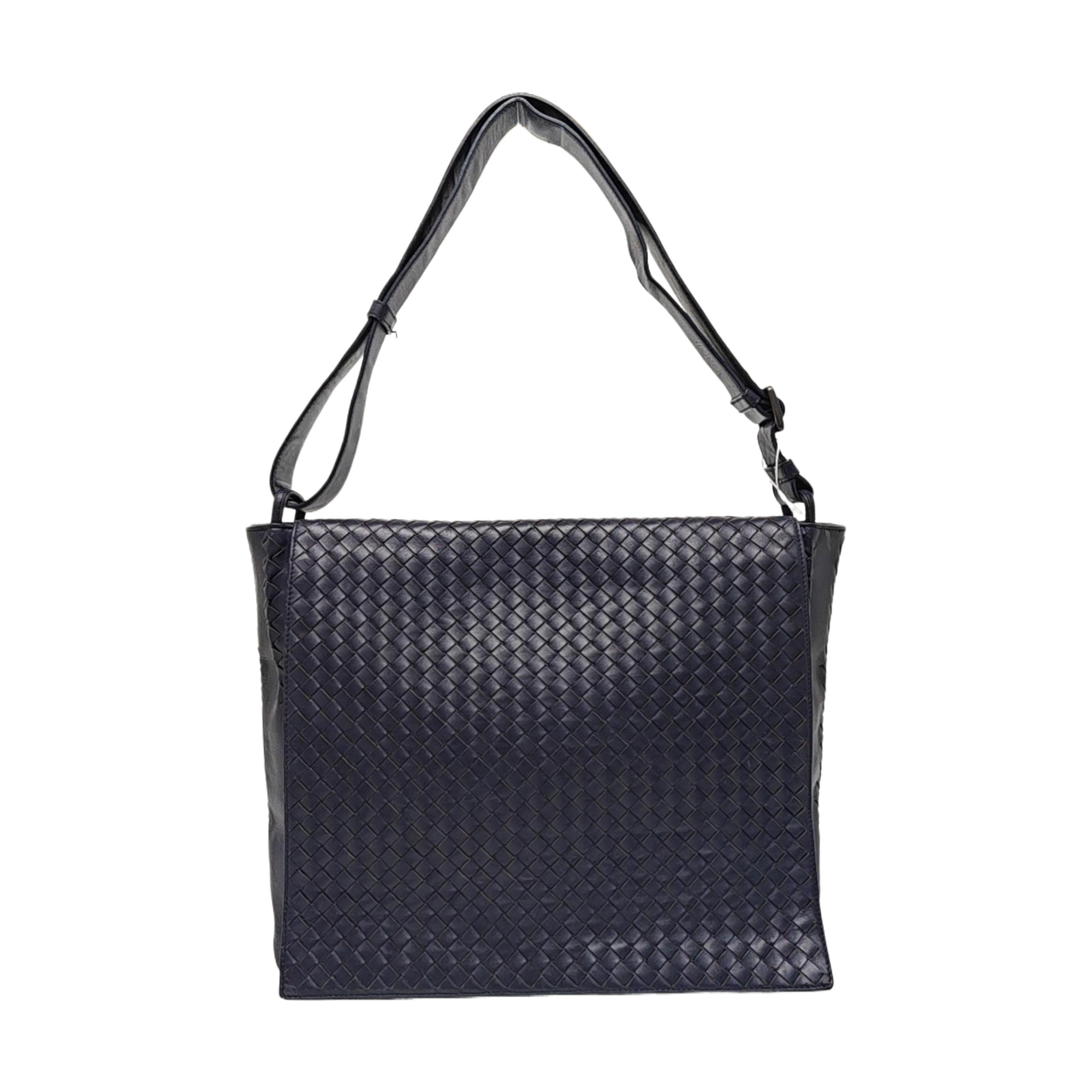 Calfskin Shoulder Bag Blue
