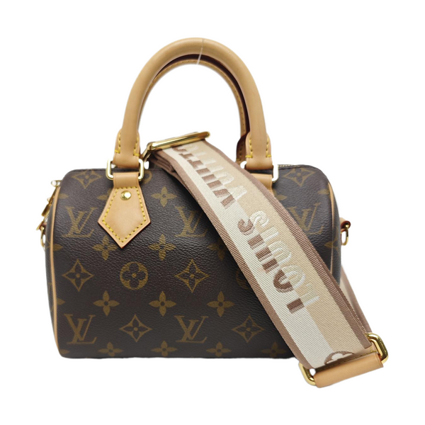 SPEEDY 20 Monogram Coated Canvas Brown