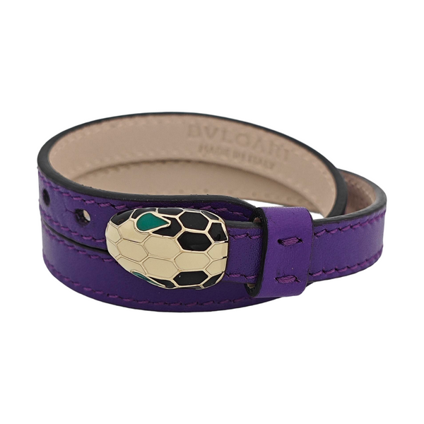 SERPENTI Brass Purple Bangle