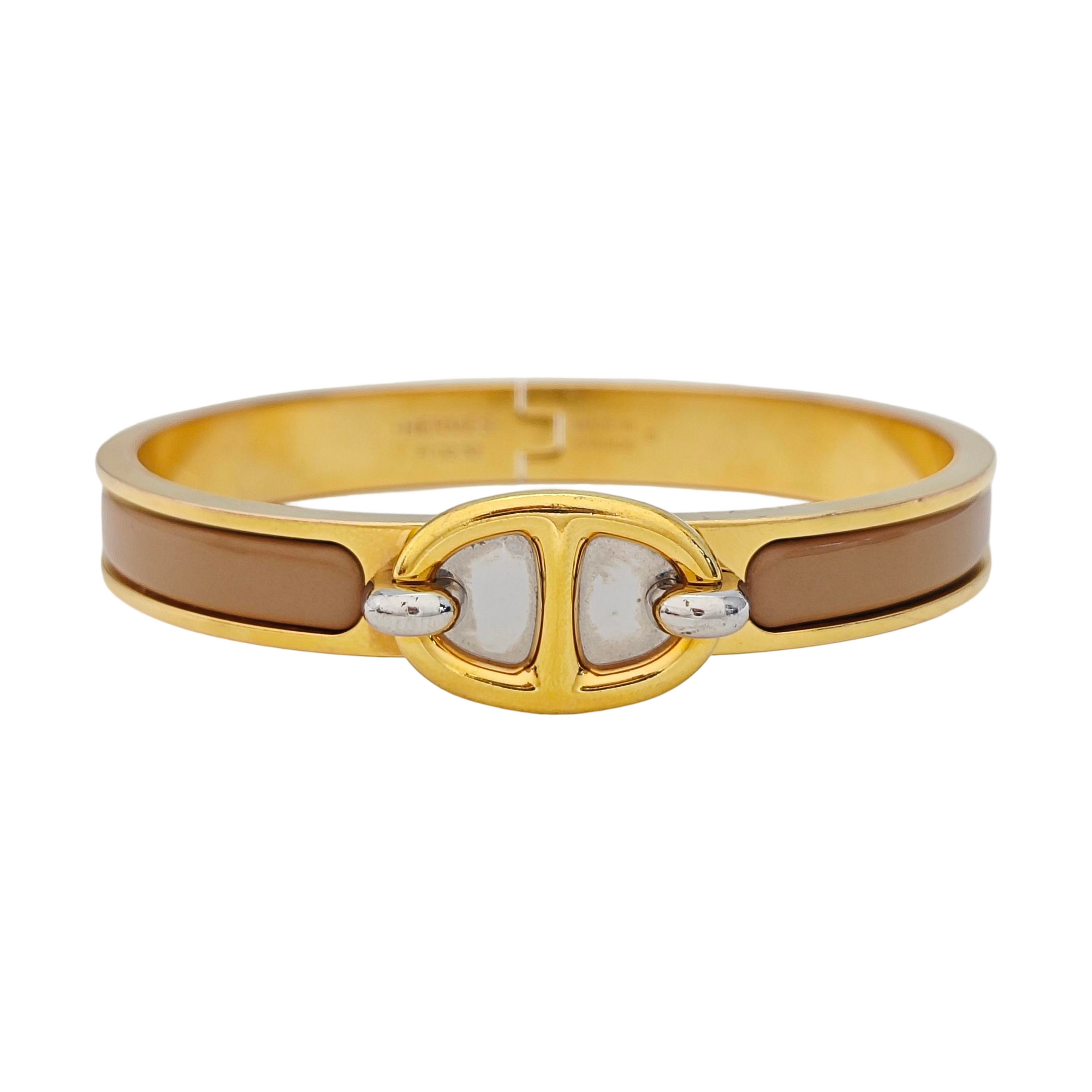 Chaine D'ancre Metal Gold Bangle