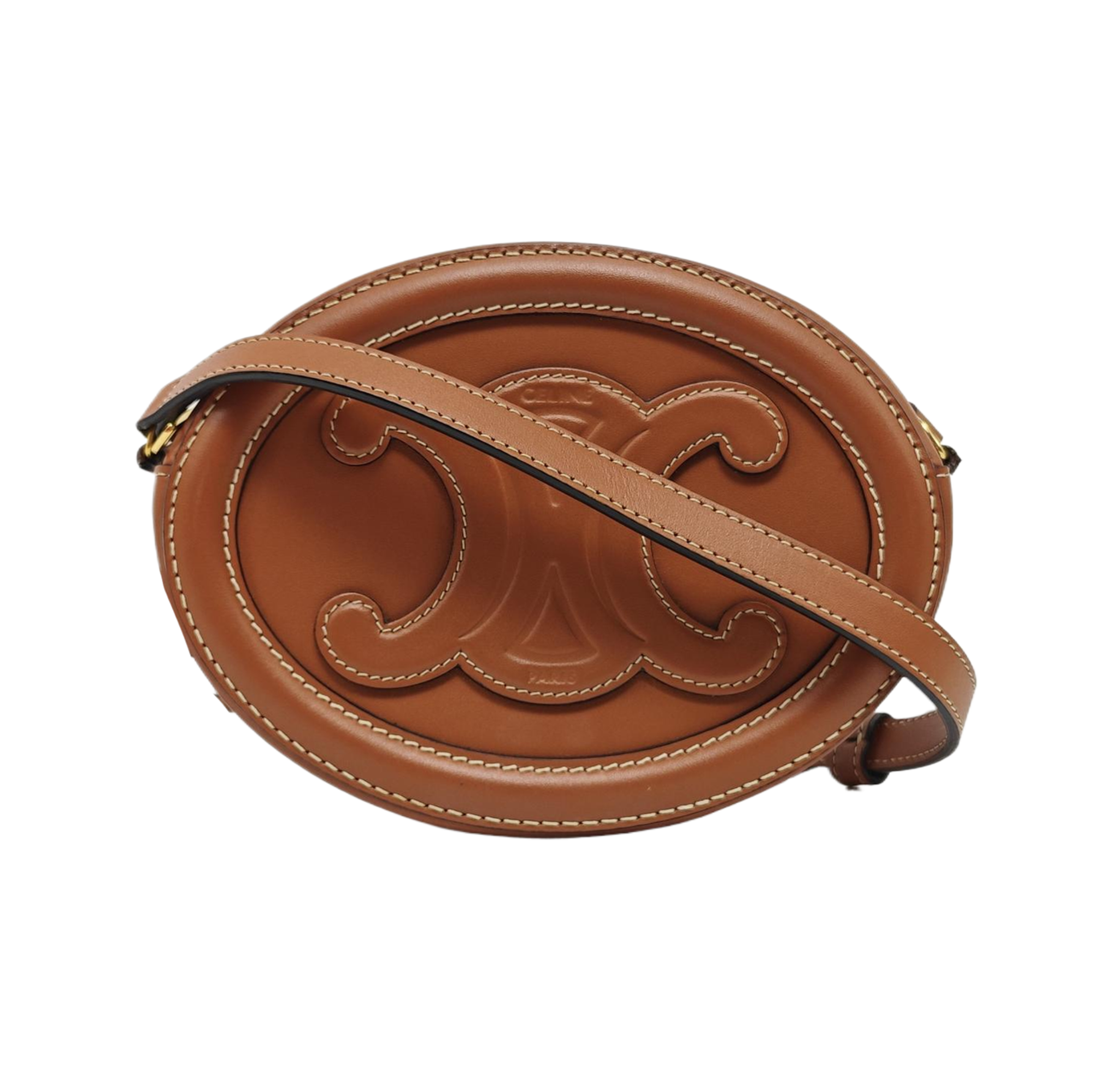 TRIOMPHE Small Calfskin Brown