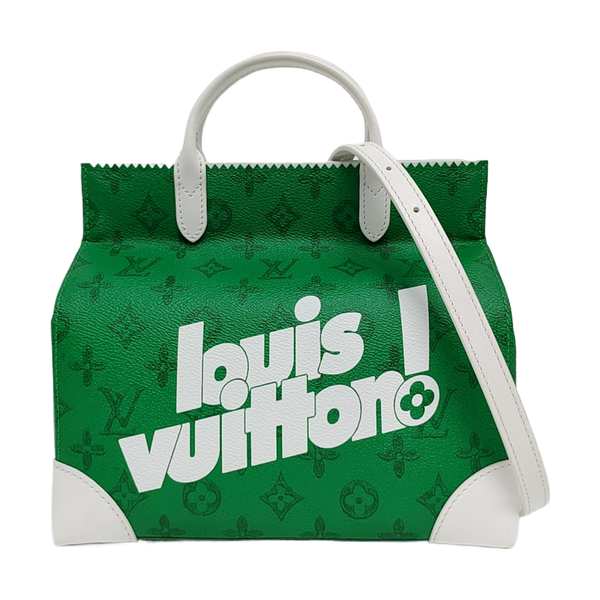 LITTER Monogram Coated Canvas Green
