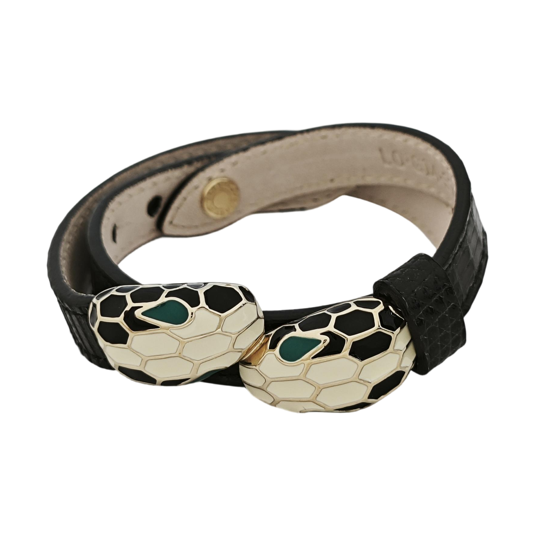 SERPENTI Brass Black Bracelet