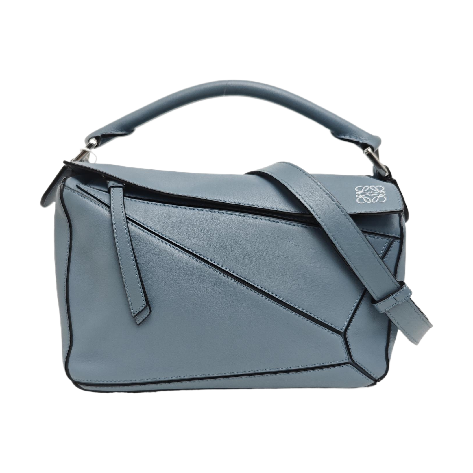 Puzzle Small Calfskin Blue