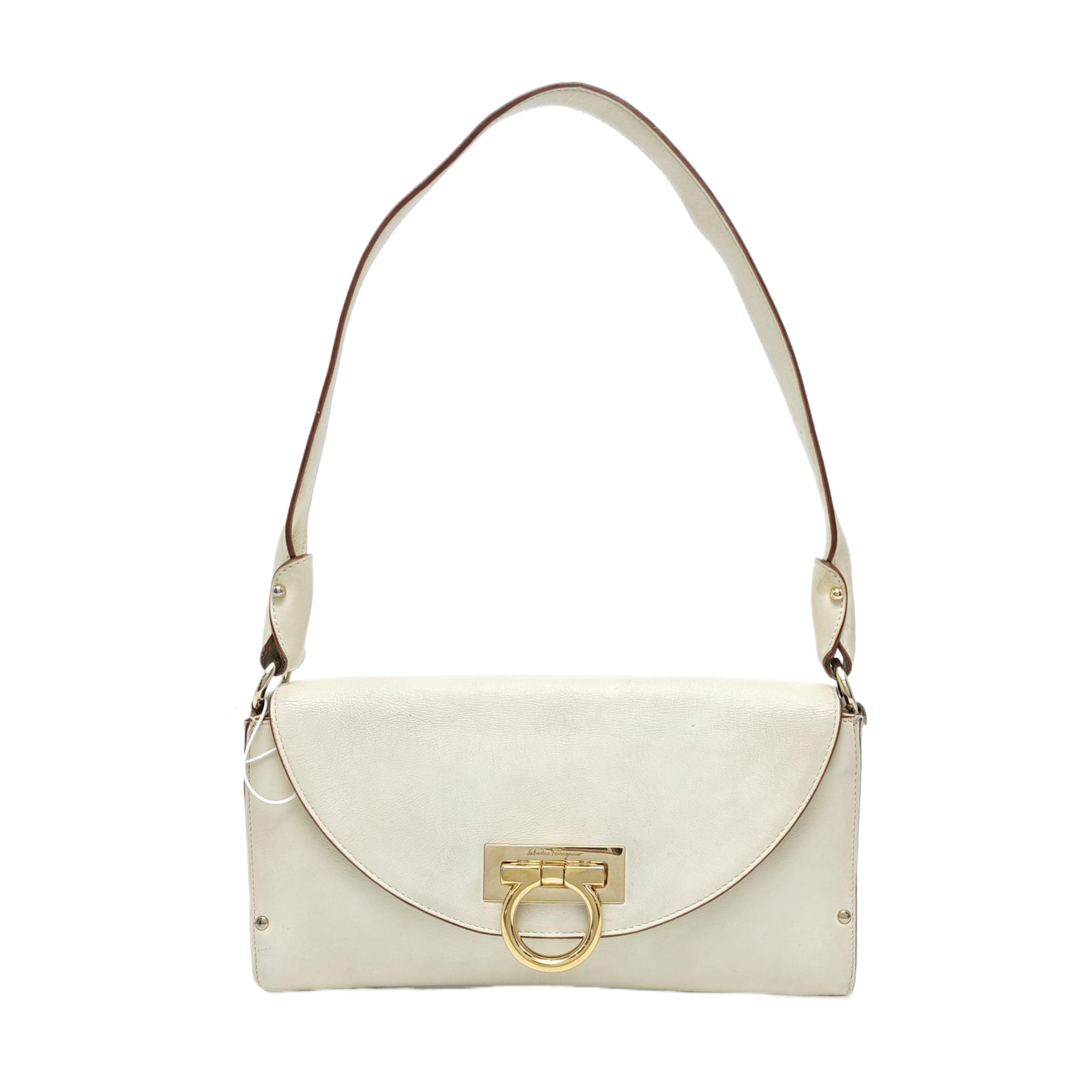 Calfskin Top Handle Bag White