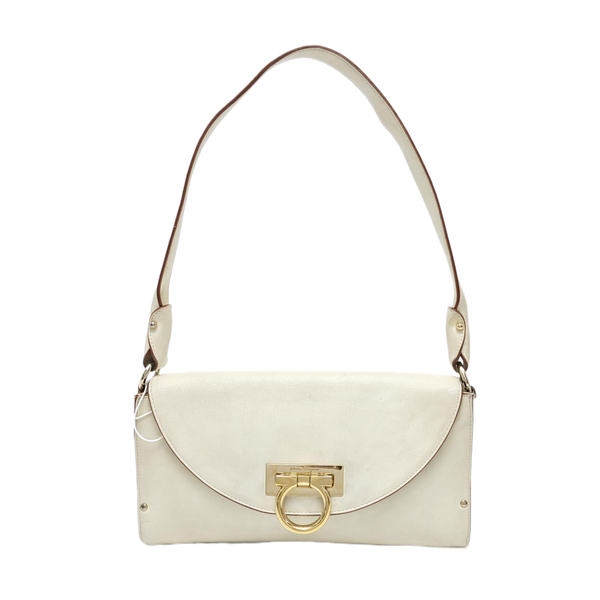 Calfskin Top Handle Bag White