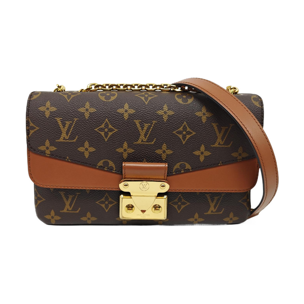 MARCEAU Monogram Coated Canvas Brown