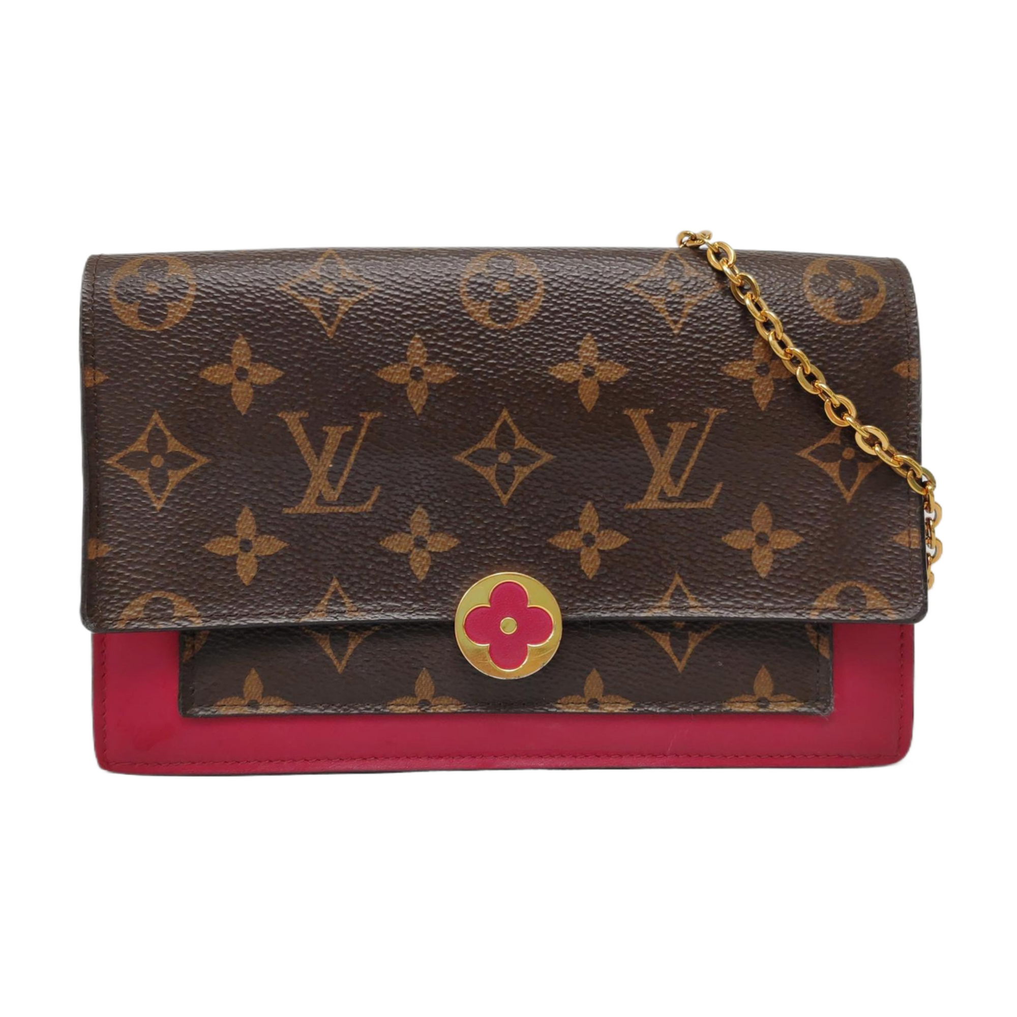 FLORE Monogram Coated Canvas Brown