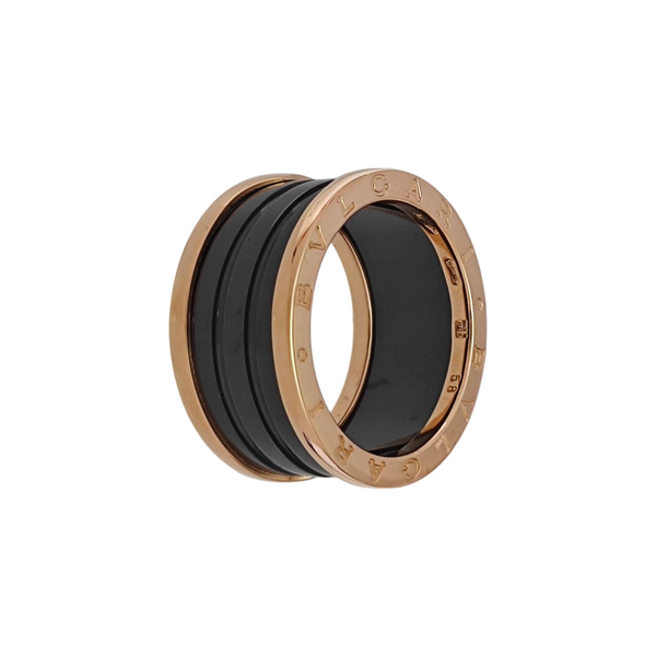 B.ZERO1 18k Rose Gold Ring EU 58