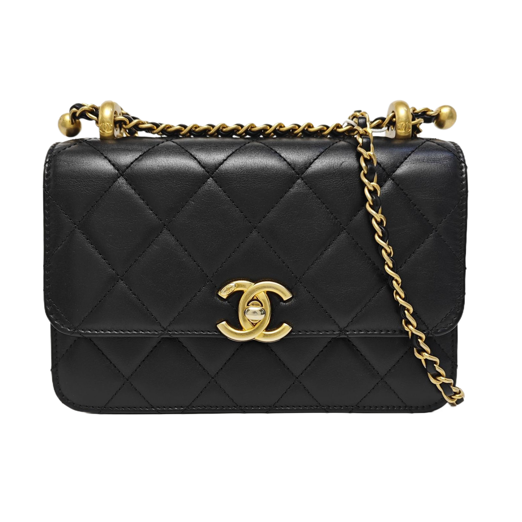 TRENDY CC Quilted Lambskin Black