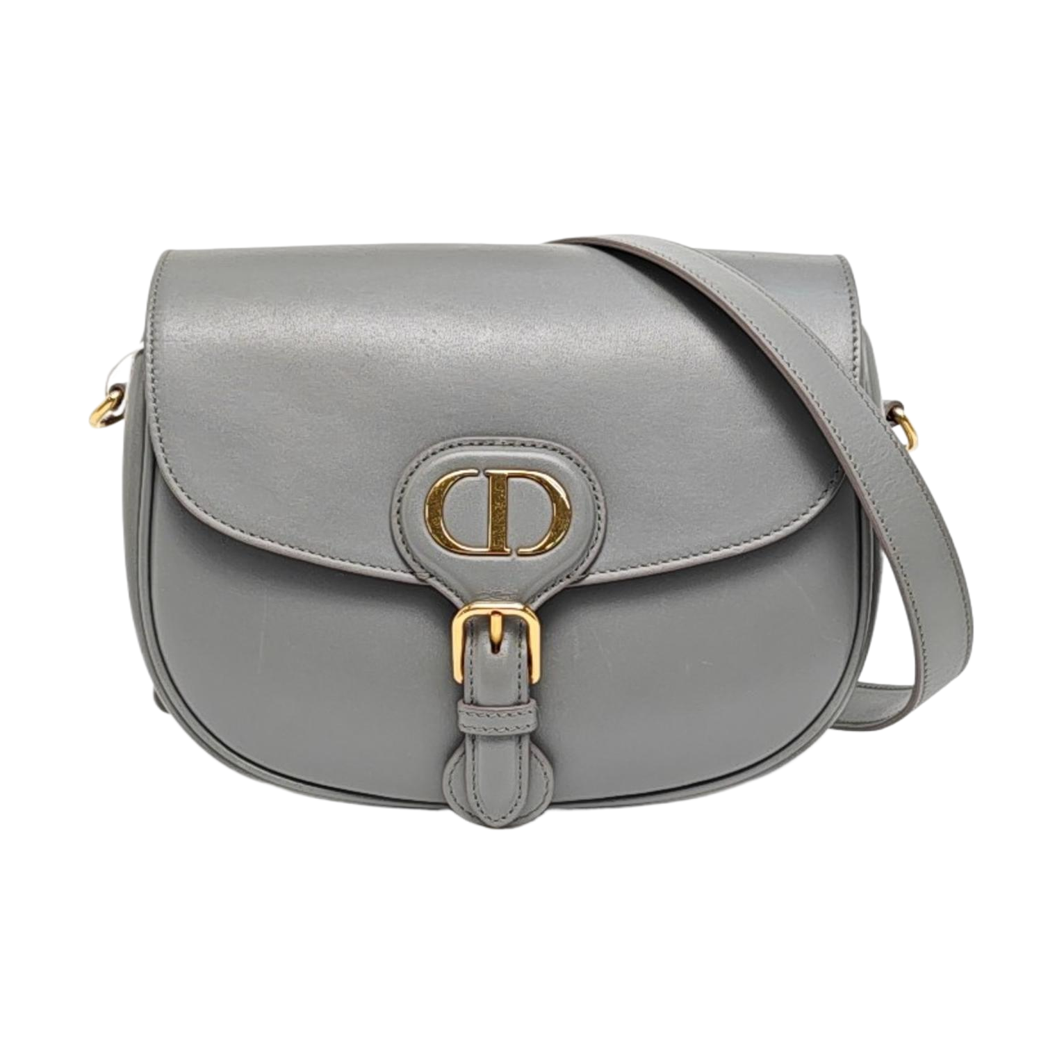 Authenticated pre-owned  Bobby Medium Calfskin Grey - Shoulder Bag at Looply