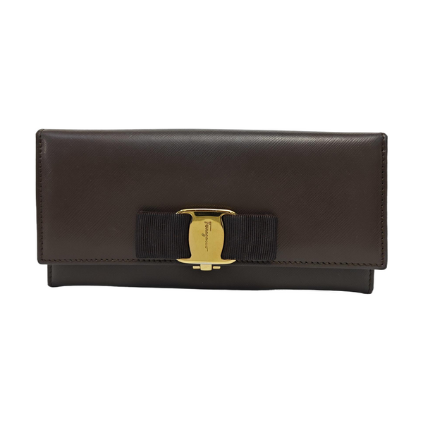 Ginny Calfskin Brown Wallet