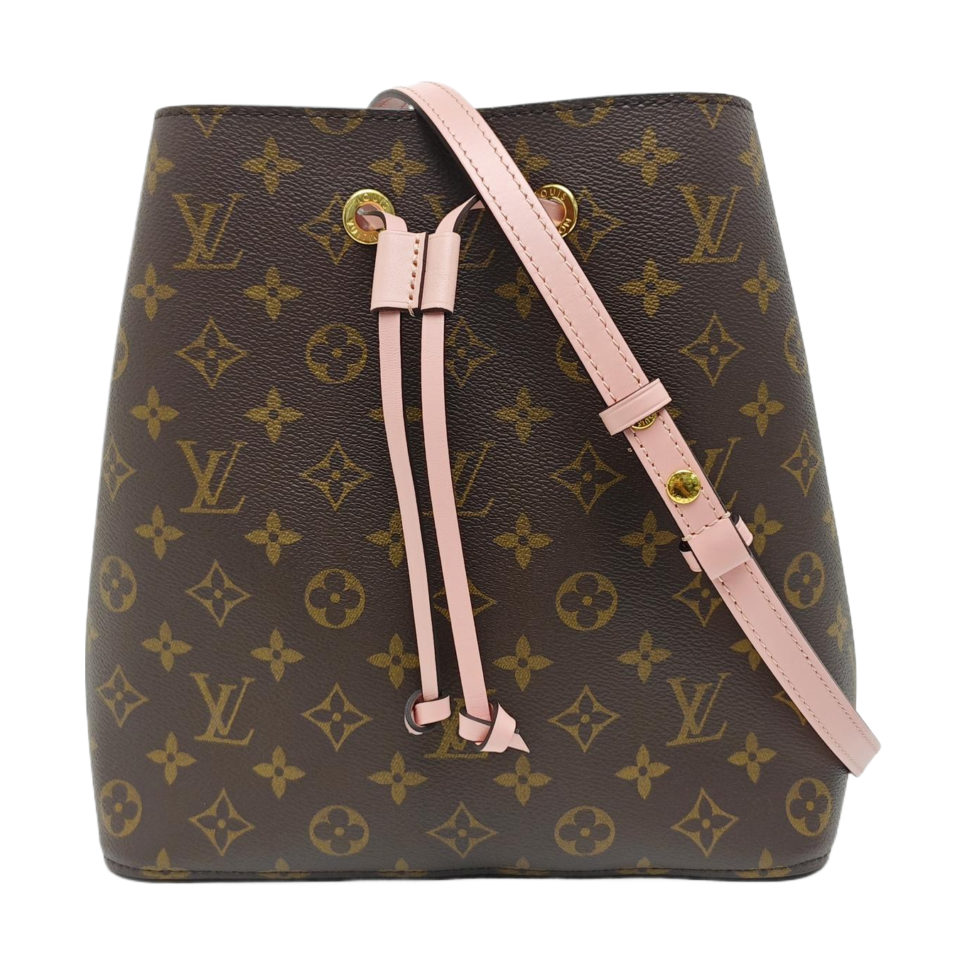 NÉONOÉ MM Monogram Coated Canvas Brown