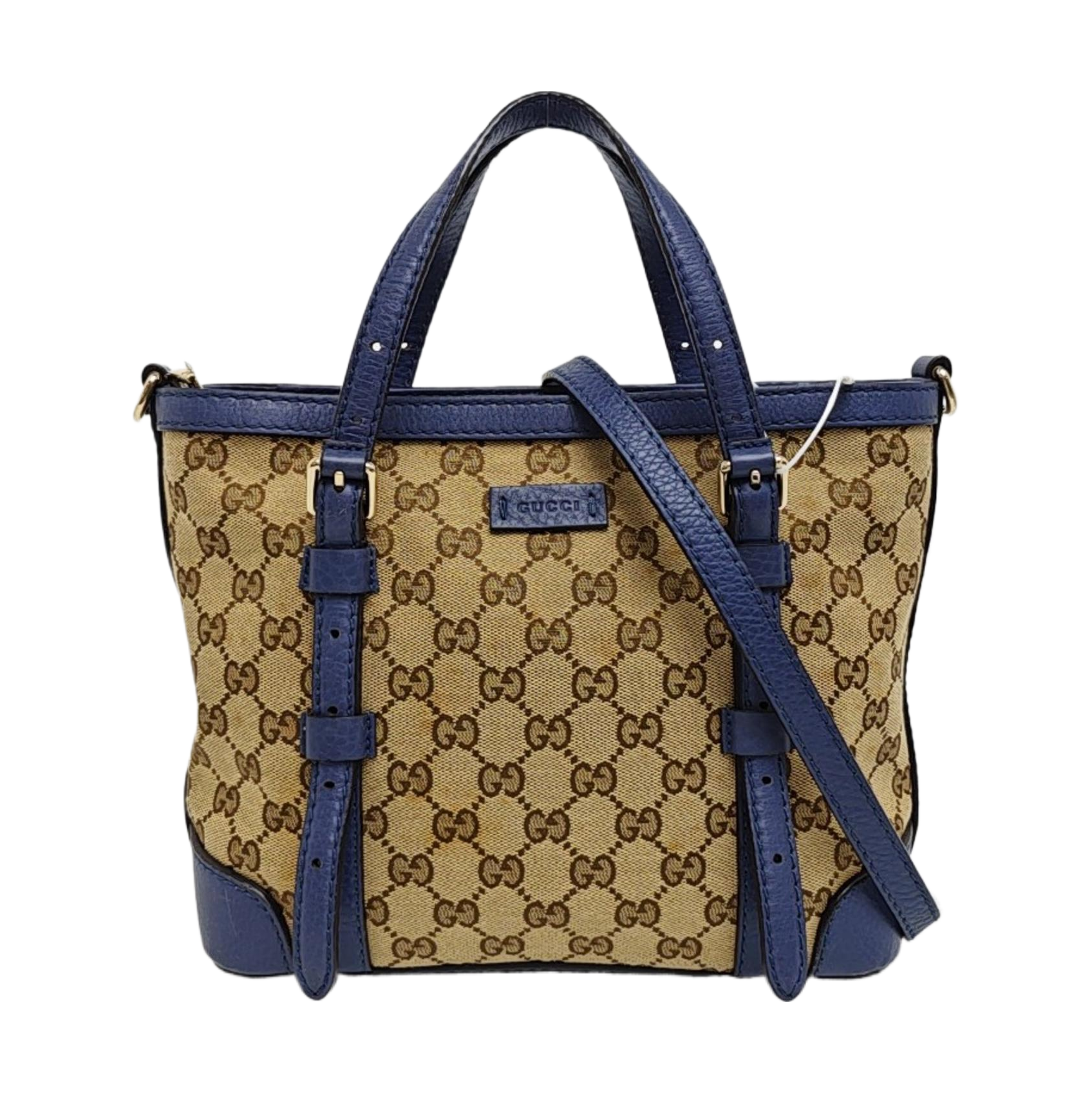 Monogram Fabric Shoulder Bag Brown
