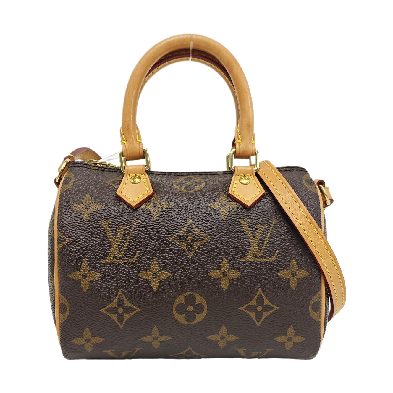 SPEEDY Nano Monogram Coated Canvas Brown