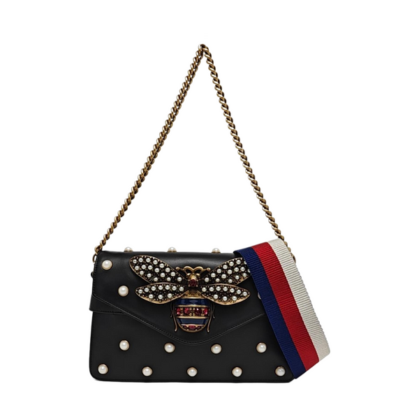 Queen Margaret Mini Calfskin Black