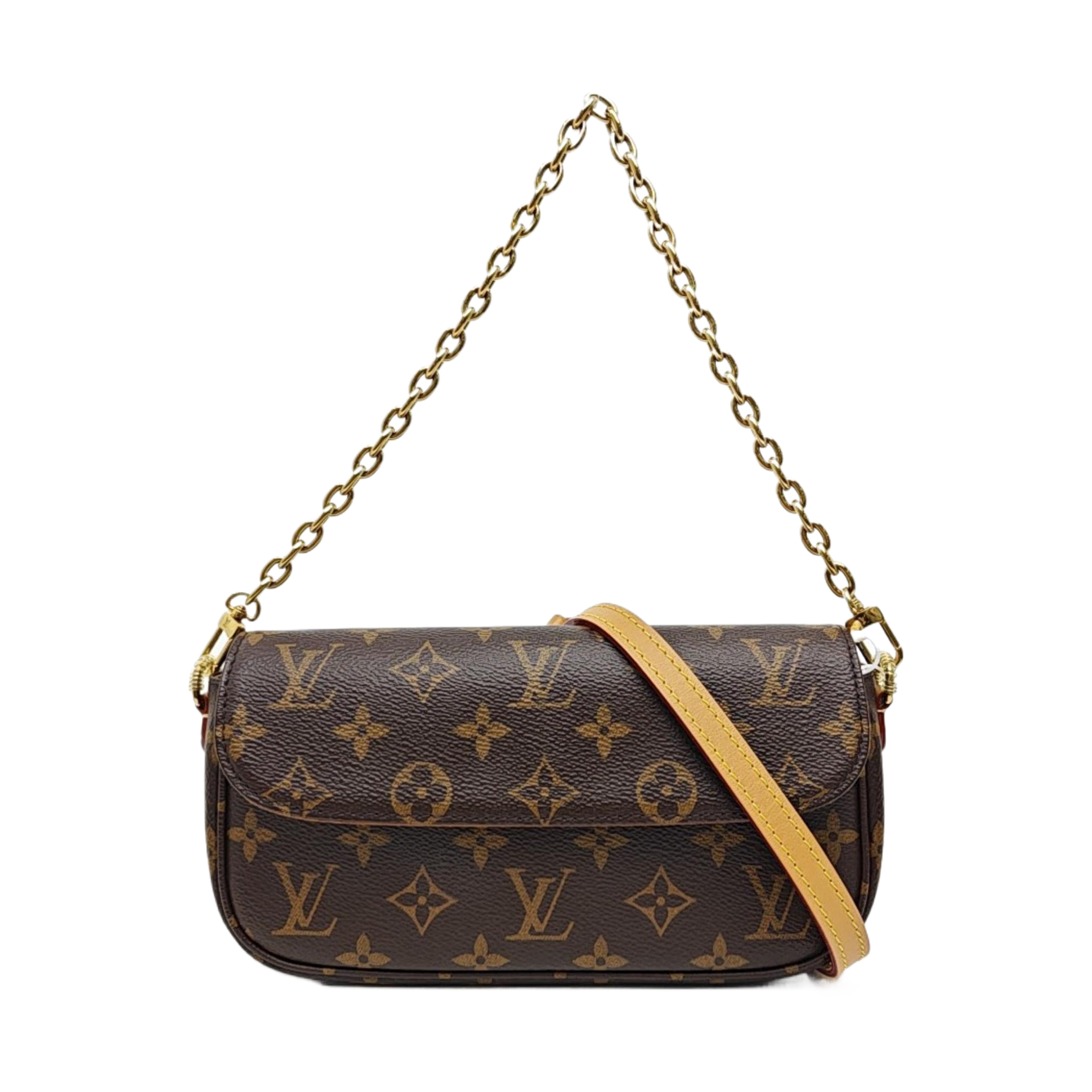 IVY Monogram Coated Canvas Brown