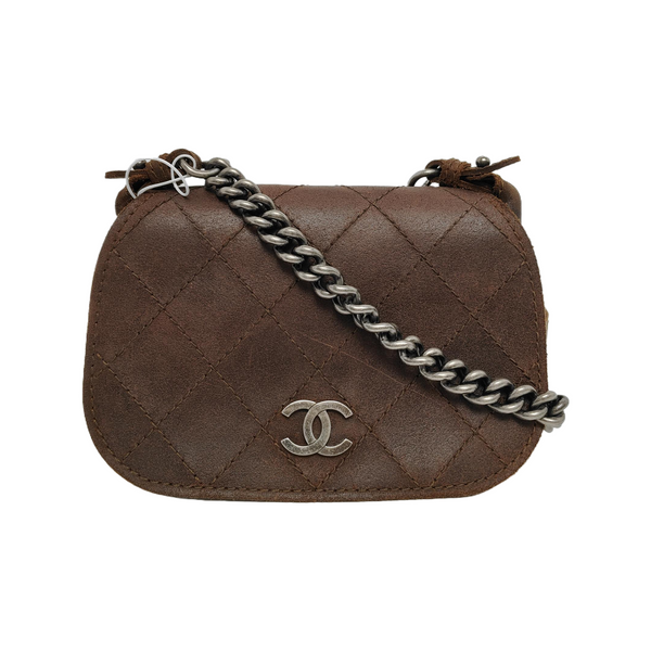 Quilted Calfskin Brown