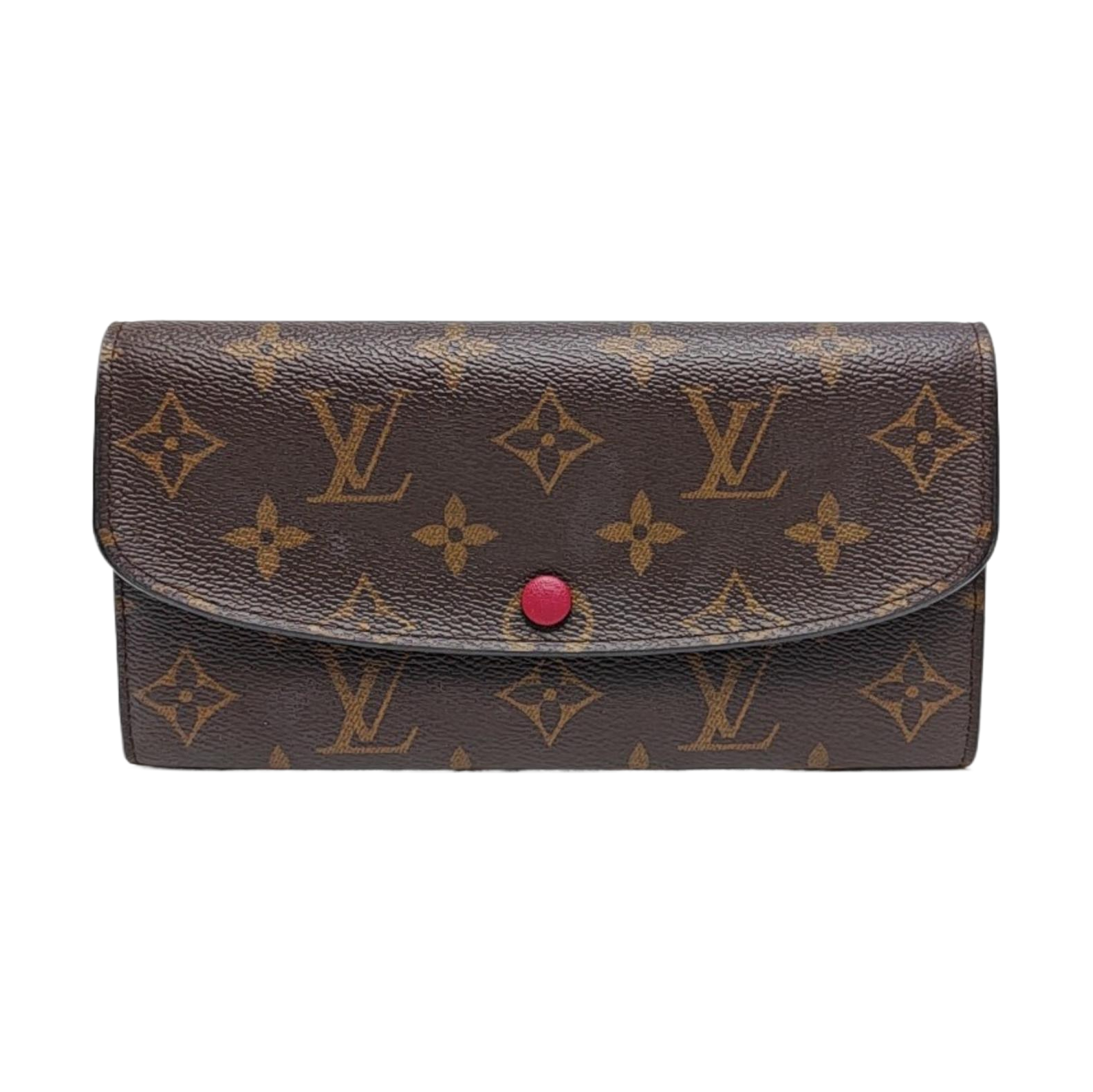 EMILIE Monogram Coated Canvas Brown Wallet