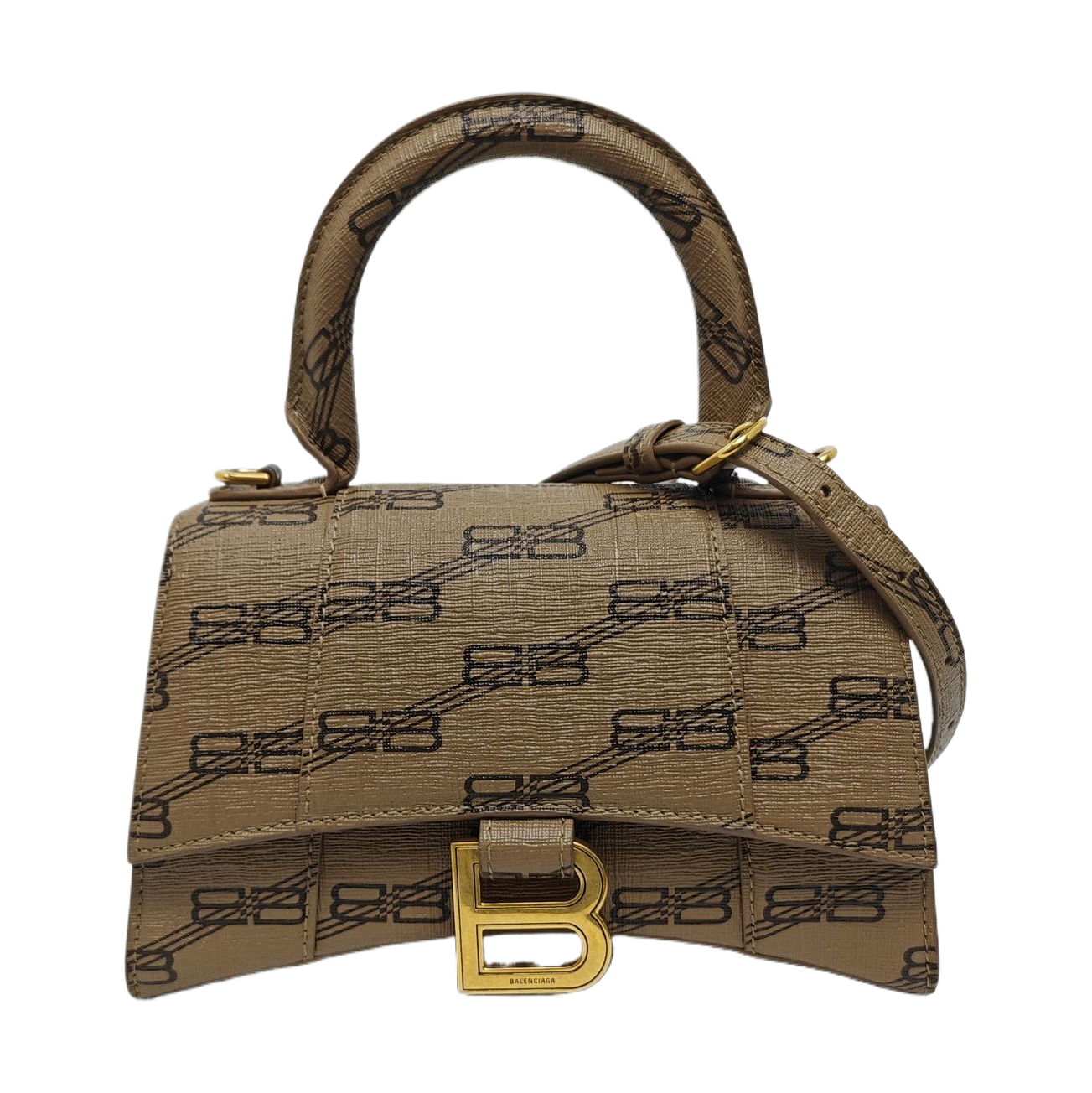 Hourglass XS Coated Canvas Brown