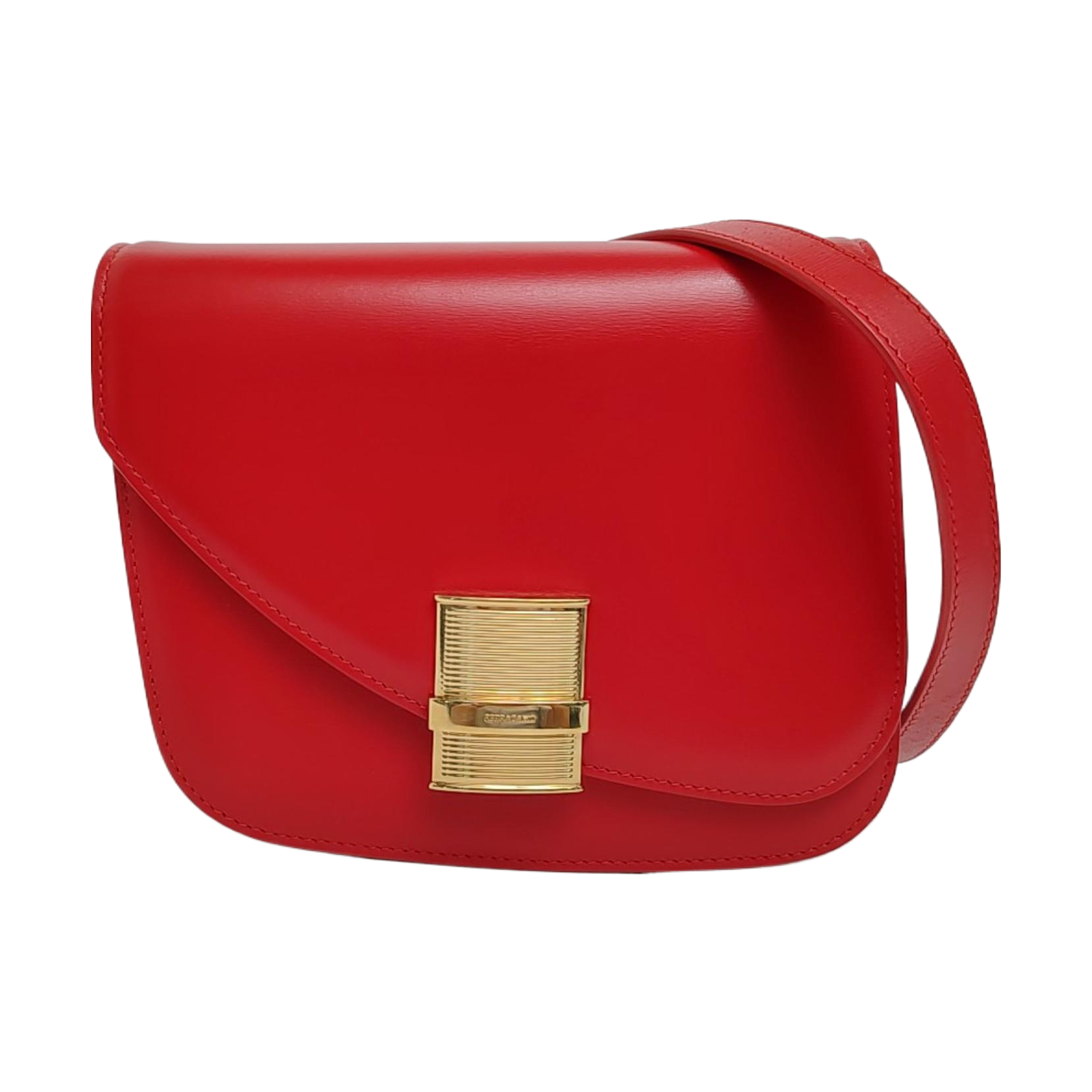 Gancio Small Calfskin Red