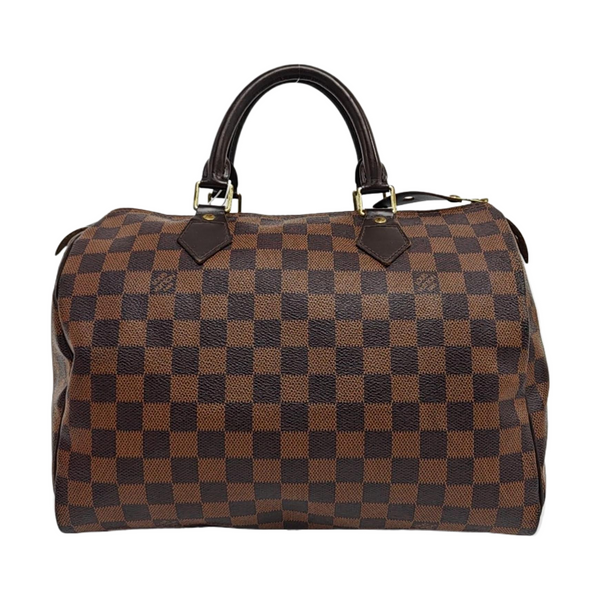 SPEEDY 30 Damier Ebene Coated Canvas Brown