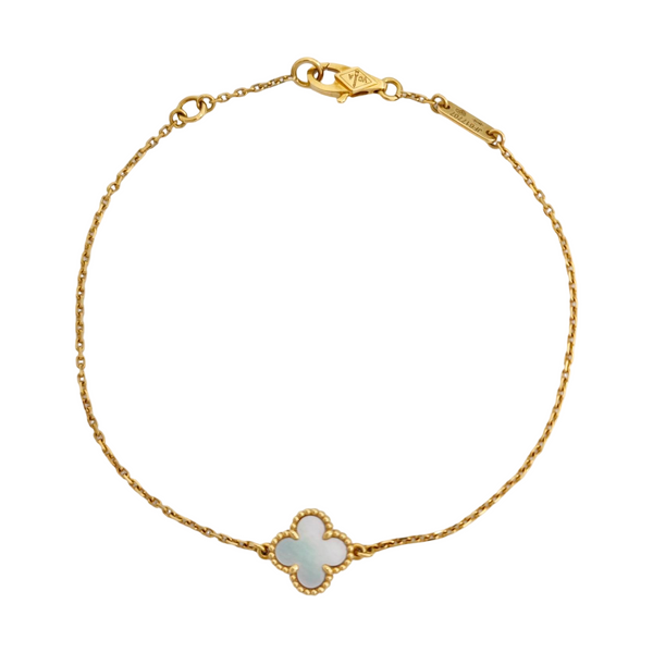 Sweet Alhambra 18k Gold Bracelet