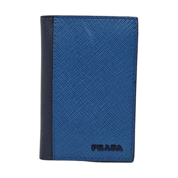 Calfskin Card Holder Blue
