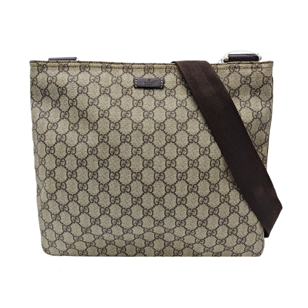 Monogram Coated Canvas Shoulder Bag Beige