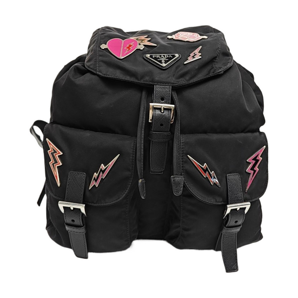 Nylon Backpack Black