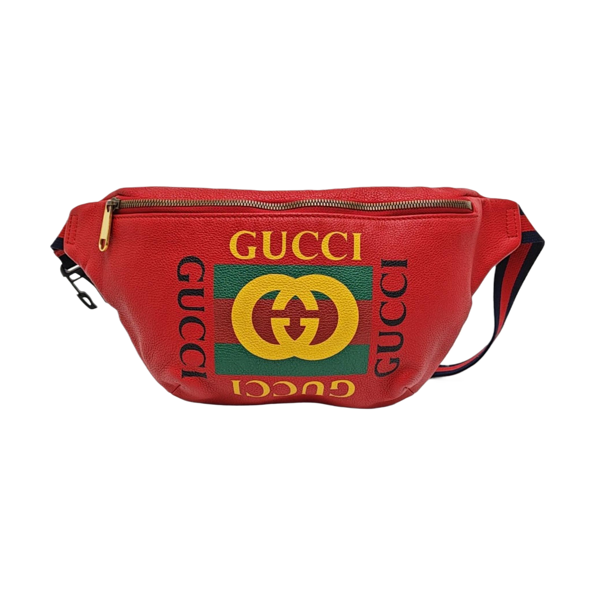 Print Large Calfskin Red