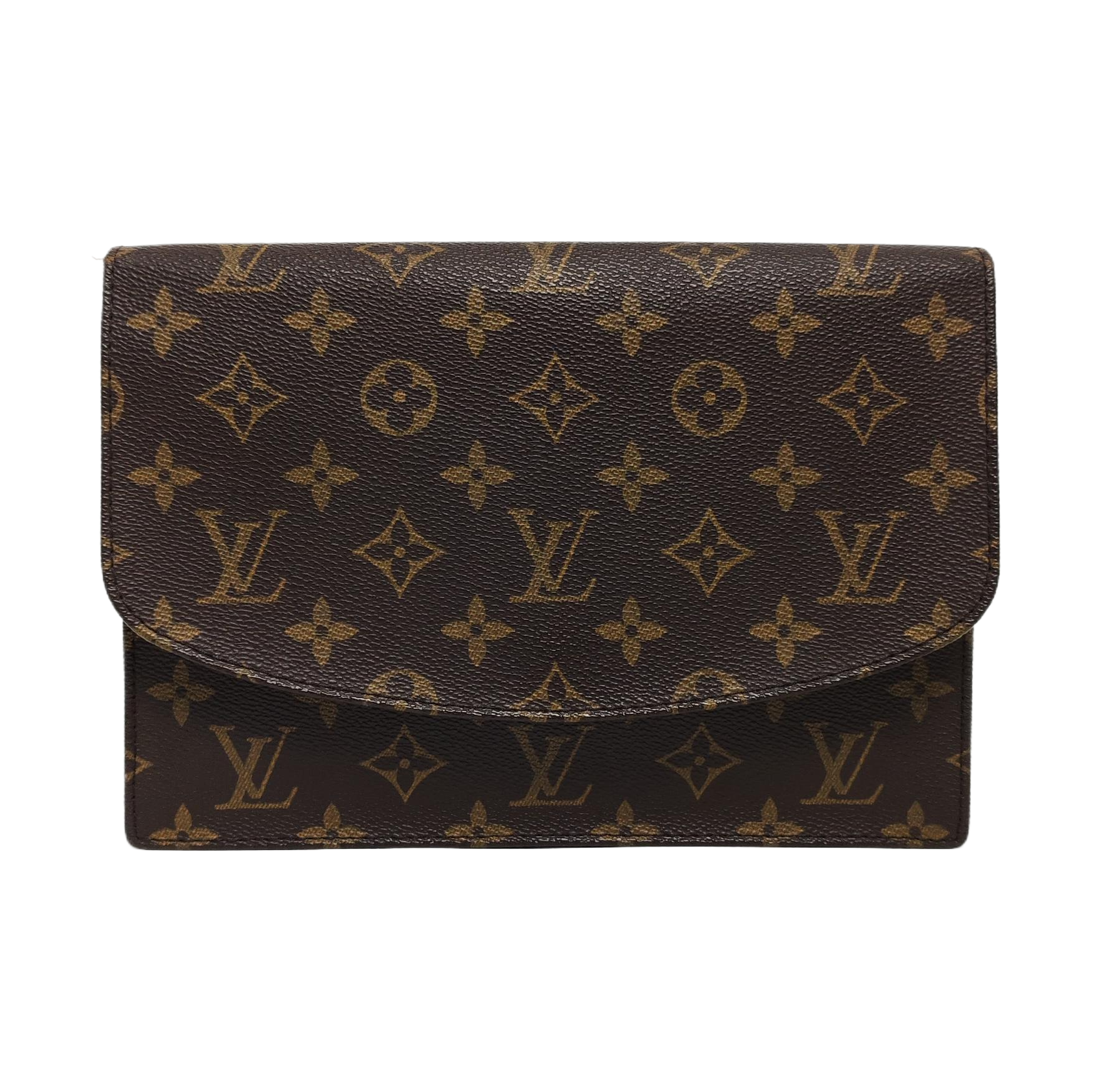 POCHETTE RABAT Monogram Coated Canvas Brown