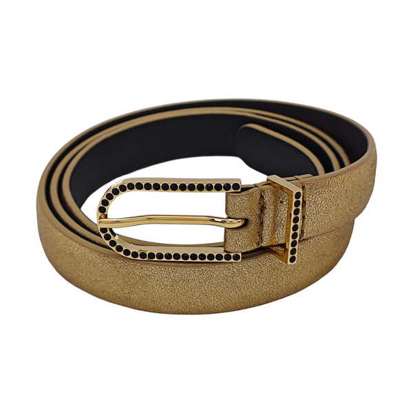 Leather Belt Gold