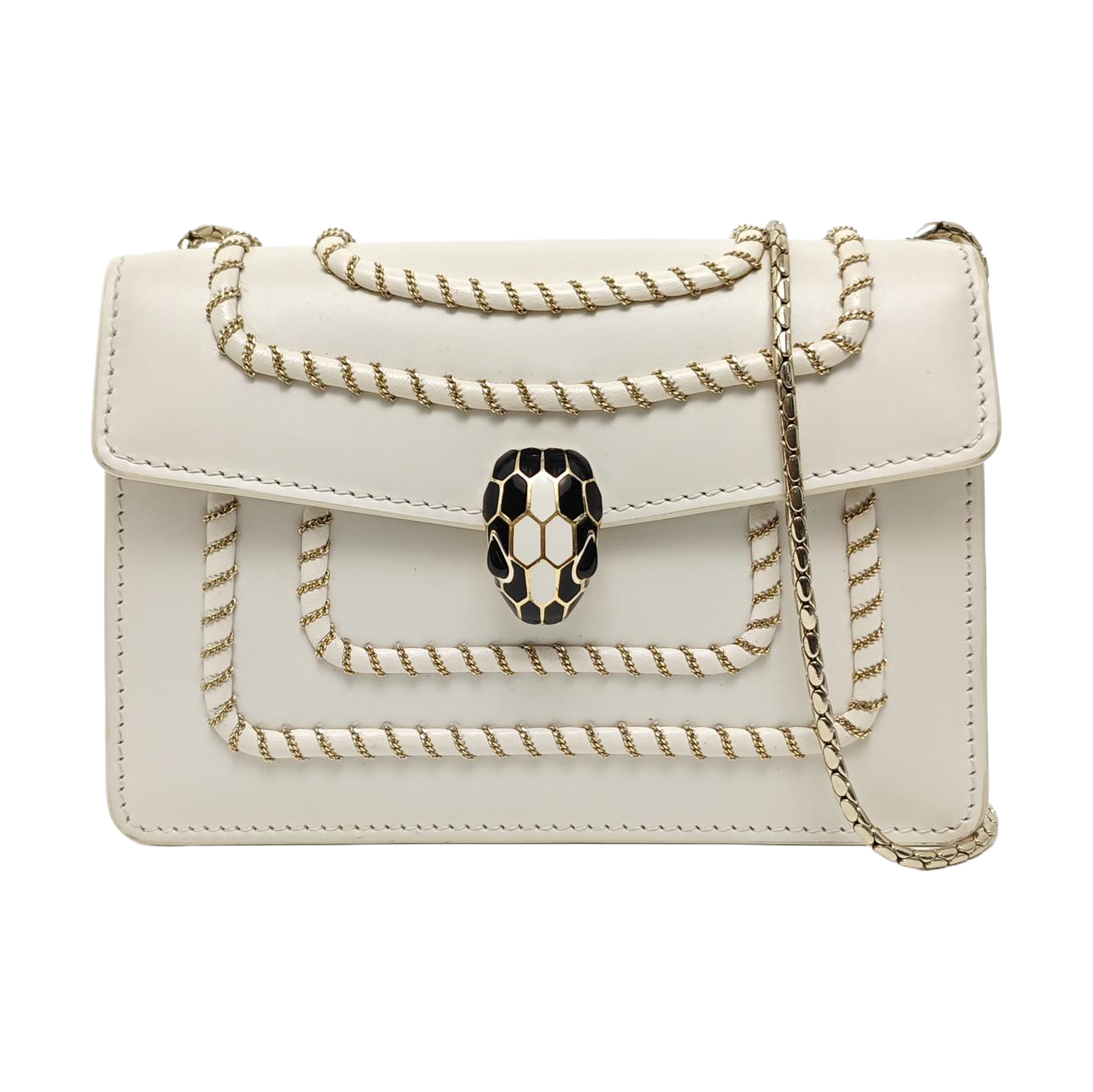 SERPENTI FOREVER Calfskin White
