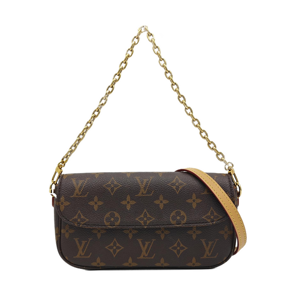 IVY Monogram Coated Canvas Brown