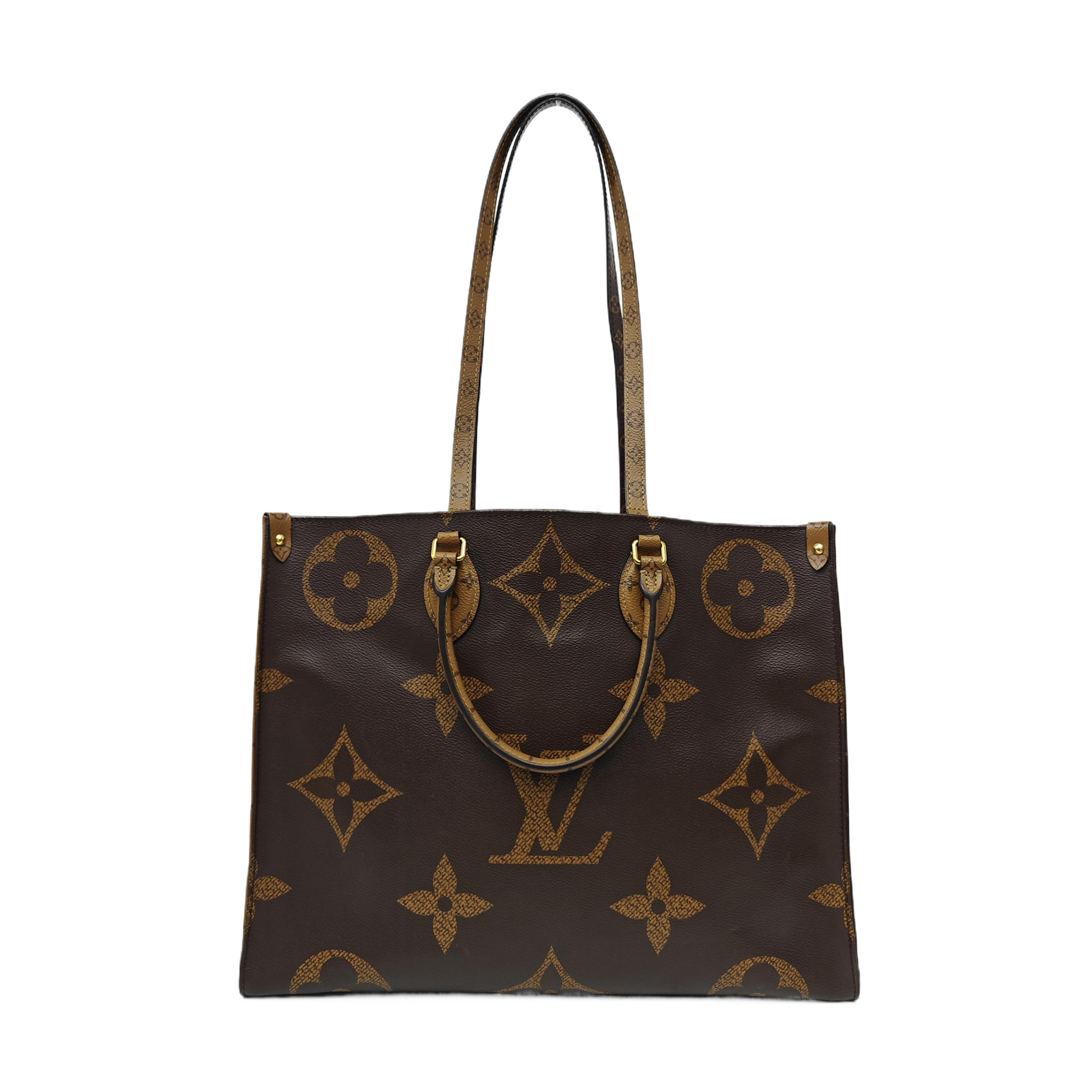 ONTHEGO GM Monogram Coated Canvas Brown