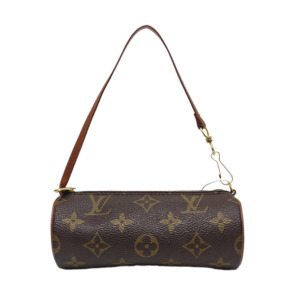 PAPILLON Mini Monogram Coated Canvas Brown