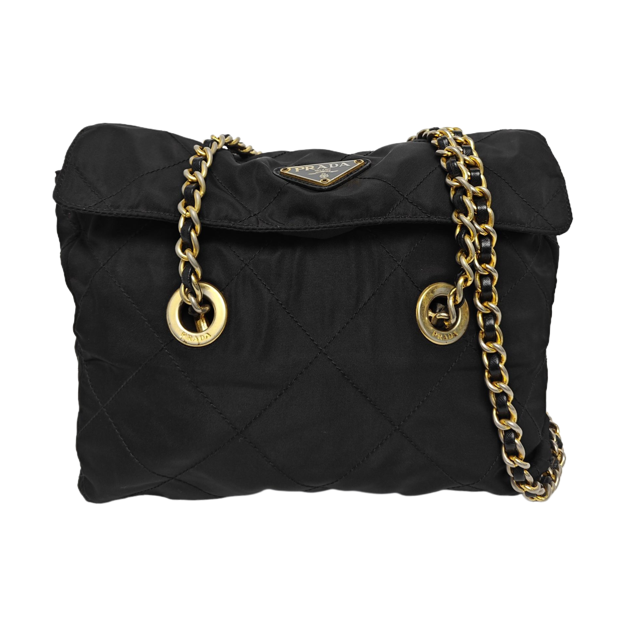 Nylon Quilted Nylon Black
